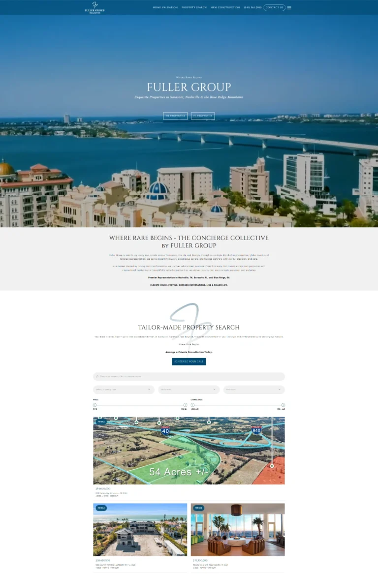 Homepage de The Fuller Group