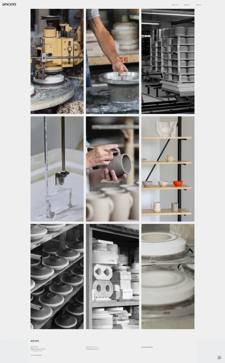 Homepage de Ancers Website