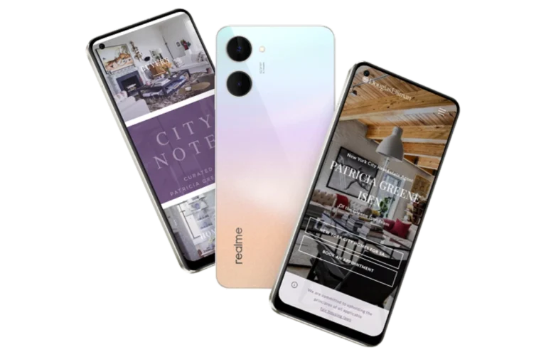 Sitio web visto desde una Dispositivos moviles